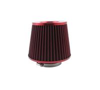 3 Inch 76mm Car Air Filter High Flow Intake FilterIntake Filter Sport Power Mesh Cone Cold Air Induction Kit Universal Car Parts Intake Pipe Hose Car(Red)