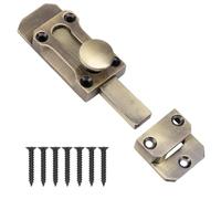 3-Inch Antique Brass & Zinc Alloy Door Lock Bolt - Elegant Bronze Tone Security Latch for Internal & External Doors - Heavy-Duty, Smooth Slide Mechanism(Color:Bronze Tone)