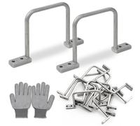 3 Inch Cable Distribution Ring: 50 Pcs Cable Management D Ring - Aluminum D Ring for Commercial Residential Use - Organize & Secures Electric Network Patch Cables Power Cords - Silver