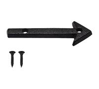 3 Inch Cast Iron House Number Rustic Black Outdoor Address Plaque for Gate