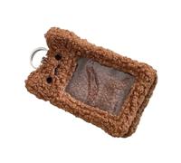 3 Inch Cute Cartoon Bear Plush Photocard Holder Photo Holder Cute Keychain ID Credit Protector Stationery Photocard Protector, D, Casual