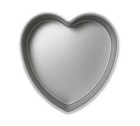 PME Anodised Aluminium Heart Cake Pan ,Silver,6 x 3-Inch Deep