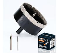 3 inch Diamond Hole-Saw Bits with Pilot Drill Bit -3" Diamond Tipped Tile Hole Saws with Guiding Bit Accurate Drilling for Porcelain Tile Ceramic Pottery Granite Stone Glass Bottles 75mm