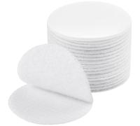 (3 Inch Dots, 16 Sets) Round Stick On for Fabric Circles, No Sew Sticky Back Strips with Adhesive for Fabric, Clothes, Curtains - Heavy Duty Double Sided Hook and Loop Pants Hem Tape Fasteners