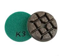 3 Inch Emery Polishing Pads, 4 Step System for Granite and Marble Grinding (NO3)