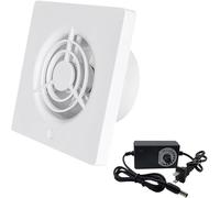 3 inch Extractor Fan 75 mm Exhaust Fan with 11-Speed Governor, Silent Wall Mounted Vent Fans for Ventilation, 48 CFM, for Bathroom Shoe cabinet Doghouse Greenhouse Garage Attic, 75mm