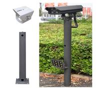 3 Inch Galvanized Steel CCTV Pole for Security Cameras, Weatherproof Surveillance Post with Adjustable Angle, 1.2m Height Outdoor