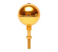 3 Inch Gold Flagpole for top Ball Aluminium Outdoor Decoration | Outdoor Flagpole Cap 3 Inch Pole Classic Ball Rust Resistant Pole Ball