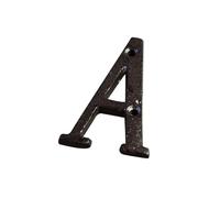 3 Inch House Numbers with Screws Modern Metal Door Number 7.5cm Mailbox Address Sign Exterior Decorative, for Office Hotel Apartment Wall Decor Room Garden Outside Cafe Yard(A)