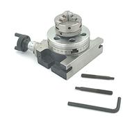 3"Inch II 80 mm Low Profile Milling Rotary Table (50 mm 3 Jaws Chuck with Back Plate & Fixing T nuts)