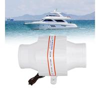 3-Inch Inline Marine Bilge Blower Silent Ventilation Fan Suitable for Yachts Caravans Etc