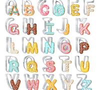 3 Inch Large Alphabet Letter Cutters 26 Piece Uppercase Set 304 Stainless Steel for Cookies Fondant Dough Fruit Cake Holiday Baking Birthday Wedding Christmas Easter Halloween