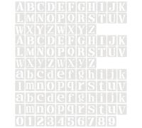 3 Inch Letter Stencils, 124Pcs Reusable Stencils for Crafts Alphabet Templates Interlocking Stencil Kit for Spray Painting On Wood, Wall, Fabric, Rock, Chalkboard, Sign, DIY Art Projects