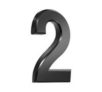 3 Inch Mailbox Numbers Adhesive 3D Number Sticker for Outdoor Indoor Apartment Office Hotel Home Door Plate Address Mail Box Number (Black-2)