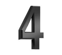 3 Inch Mailbox Numbers Adhesive 3D Number Sticker for Outdoor Indoor Apartment Office Hotel Home Door Plate Address Mail Box Number (Black-4)