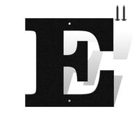 3 Inch Matte Black Rustproof House Numbers Letters,Heavy-Duty Metal Address Numbers for House,Weatherproof 0-9 Numbers & A-Z Outdoor Metal Letters Full Set for Door,Gate,Mailbox(E)