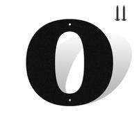 3 Inch Matte Black Rustproof House Numbers Letters,Heavy-Duty Metal Address Numbers for House,Weatherproof 0-9 Numbers & A-Z Outdoor Metal Letters Full Set for Door,Gate,Mailbox(O)