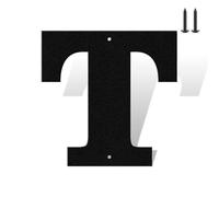 3 Inch Matte Black Rustproof House Numbers Letters,Heavy-Duty Metal Address Numbers for House,Weatherproof 0-9 Numbers & A-Z Outdoor Metal Letters Full Set for Door,Gate,Mailbox(T)