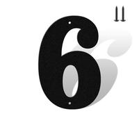 3 Inch Matte Black Rustproof House Numbers Letters,Heavy-Duty Metal Address Numbers for House,Weatherproof 0-9 Numbers & A-Z Outdoor Metal Letters Full Set for Door,Gate,Mailbox(6)
