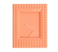 3-Inch Mini Photo Frame for Polaroids and Desk Decor with Multiple Color Options, Made of for Long Lasting ABS and PP Materials, Compact Size 10.8 x 8.3 x 0.8 cm(Orange)