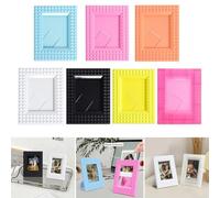 3 Inch Mini Photo Frame for Polaroids Stylish Design for Displaying Your Favorite Memories (Blue)