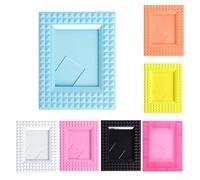 3 Inch Mini Photo Frame for Polaroids Stylish Design for Displaying Your Favorite Memories (Orange)