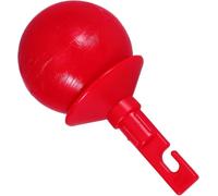 3 Inch Plastic Red Hook Cane Tip with Rotating Roller Ball for Blind Walking Stick Visually Impaired Users Indoor OutdoorProfessional and Fashion