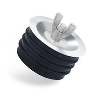 3 inch Sewer Cleanout Cap, Practical Expansion Pipe Plug Durable Sewer Pipe Plug Sewer Cleanout Cover Mechanical Test Plug with Wing Nut Suitable for Most Pipes Sink Pools