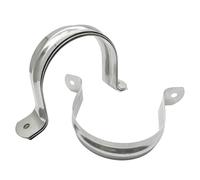 3 inch Two Hole Stainless Steel U-Tube Clamp Connecting Ring Hose Clamp Bracket Stainless Steel Tube Strap Tension Clip Heavy Duty Rigid Pipe Strap Clamp 5 Pieces (95 mm)