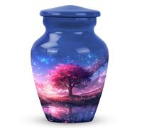 3 inch urn, Urns for Human Ashes Adult Female|Male, Burial Urn, Small urns for Human Ashes Keepsake_Blue, Pink_Tree of Life Urn