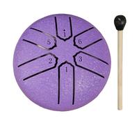 3 Inches 6 Notes Rain Drum for Outside Rain Drums Instrument Mini Handpan Drums Steel Tongue Drum for Yoga Meditation Unique Gift (Purple)