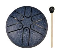 3 Inches 6 Notes Rain Drum for Outside Rain Drums Instrument Mini Handpan Drums Steel Tongue Drum for Yoga Meditation Unique Gift (Navy Blue)