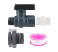 3. Industrial-Grade Rain Harvesting Spigot with PVC Valves & Secure Fittings for Drum Conversions PVC Ball Valves Garden Hose