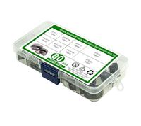 3. Industrial-Grade Woodruff Collection 80Pcs Secure Shaft Mounting Tools with Storage Case for Mechanical Systems Half Keys