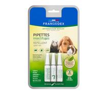 3 Insect repellent pipettes. Rabbits, Ferrets and Guinea Pigs.