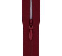 #3 Invisible Zip 20 Inch (51cm) -with Woven Tape for Gowns, Floor Cushions & Upholstery - Professional Hidden Nylon Zips for Dressmaking & Soft Furnishings - 5 Zips (Burgundy)