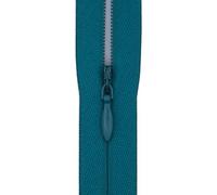 #3 Invisible Zip 20 Inch (51cm) -with Woven Tape for Gowns, Floor Cushions & Upholstery - Professional Hidden Nylon Zips for Dressmaking & Soft Furnishings - 5 Zips (Deep Teal)