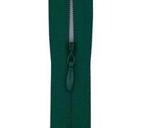 #3 Invisible Zip 22 Inch (56cm) - Close-End-with Woven Tape for Bridal Gowns, Maxi Dresses & Large Upholstery - Hidden Nylon Zips for Tailoring & Decor -5 Zips (Dark Evergreen)