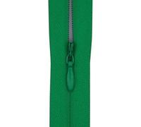 #3 Invisible Zip 22 Inch (56cm) - Close-End-with Woven Tape for Bridal Gowns, Maxi Dresses & Large Upholstery - Hidden Nylon Zips for Tailoring & Decor -5 Zips (Vivid Emerald Green)