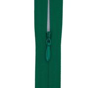 #3 Invisible Zip 22 Inch (56cm) - Close-End-with Woven Tape for Bridal Gowns, Maxi Dresses & Large Upholstery - Hidden Nylon Zips for Tailoring & Decor -5 Zips (Dark Green)