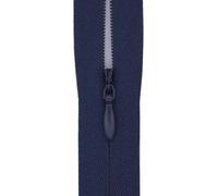 #3 Invisible Zip 22 Inch (56cm) - Close-End-with Woven Tape for Bridal Gowns, Maxi Dresses & Large Upholstery - Hidden Nylon Zips for Tailoring & Decor -5 Zips (Midnight Navy)