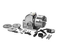 3 Jaw Chuck Dividing Head 6 Inch, Heavy Duty Milling Set with MT2 Tailstock & Dividing Plates, 1:40 Indexing Ratio for Rotary Tables & CNC Mills
