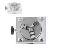 3 Jaw Chuck Dividing Head, Precision Rotary Indexing Table with T Slot Fixing, Horizontal Vertical Model Rotary Table, Forward and Reverse, for Mini Lathe Milling Machine Bench Driller