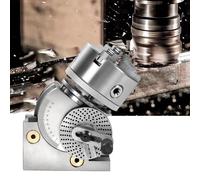 3-jaw Chuck Semi Universal Milling Set, Rotary indexing Heads for milling Machines for Milling Grinding Drilling Machine(100mm/4in)