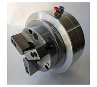 3 Jaw Hollow Pneumatic Lathe Chuck 4 Inch Front Type Four-axis and Five-axis Chuck Machine Tool Lathe Fixture