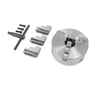 3 Jaw K11-160 6" Lathe Collet Chuck Manual Chuck Self-Centering Chucks Lathe Machines Tools Accessories