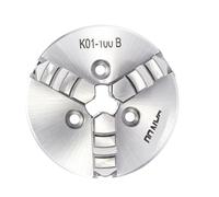3 Jaw Lathe Chuck, K01-80B K01-100B self Centering Chuck Thread Mount CNC Instrument Lathe Parts(K01-100B)