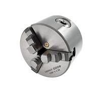 3-Jaw Lathe Chuck - Manual K11-80 Self-Centering Lathe Chuck for Turning Machines - Durable Metal Construction - Powerful Grip - Versatile Tool for Metalworking and Machining