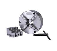 3-Jaw Lathe Chuck - Manual Self-Centering Chuck for Turning Machines, 100-125-160mm Compatible, Precision Tools Accessory
