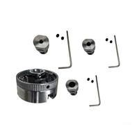 3 Jaw Lathe Chuck Manual Type with Alloy Build, Self Centering Clamps, and Mounting Bolts for Precise Lathe Grinding Tool Use (3.17mm)